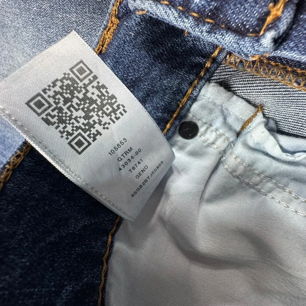 True Religion Geno Relaxed Slim Fit Mens Jeans 32x34 Cotton Thick Stitch